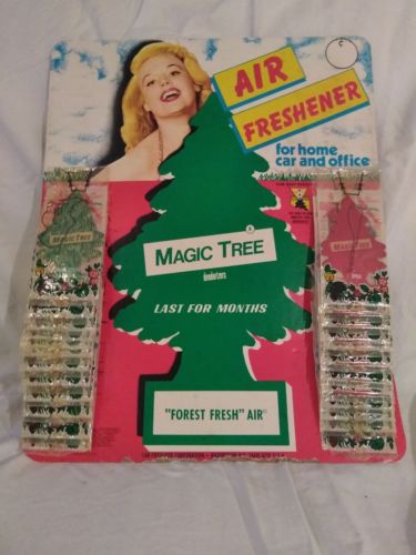 Vintage Car Freshner Magic Tree Air Freshener Store Counter Display 1961