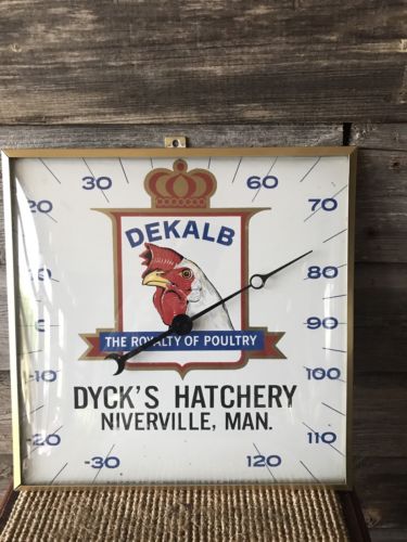 Vintage Dekalb Feed Poultry Thermometer