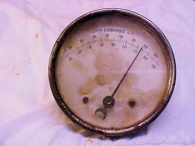 Vintage! THERMOMETER Standard Thermometer Co. Round Advertising ANTIQUE