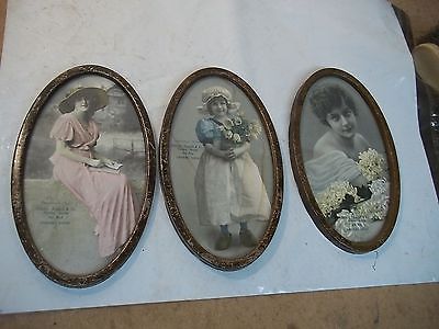 3 Old Advertising Metal Framed Prints EKberg Sandell Lindsborg Kansas