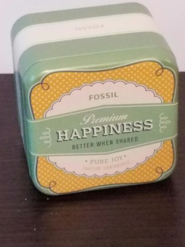 Fossil Premium Happiness Better When Shared Pure Joy Tin (Empty)