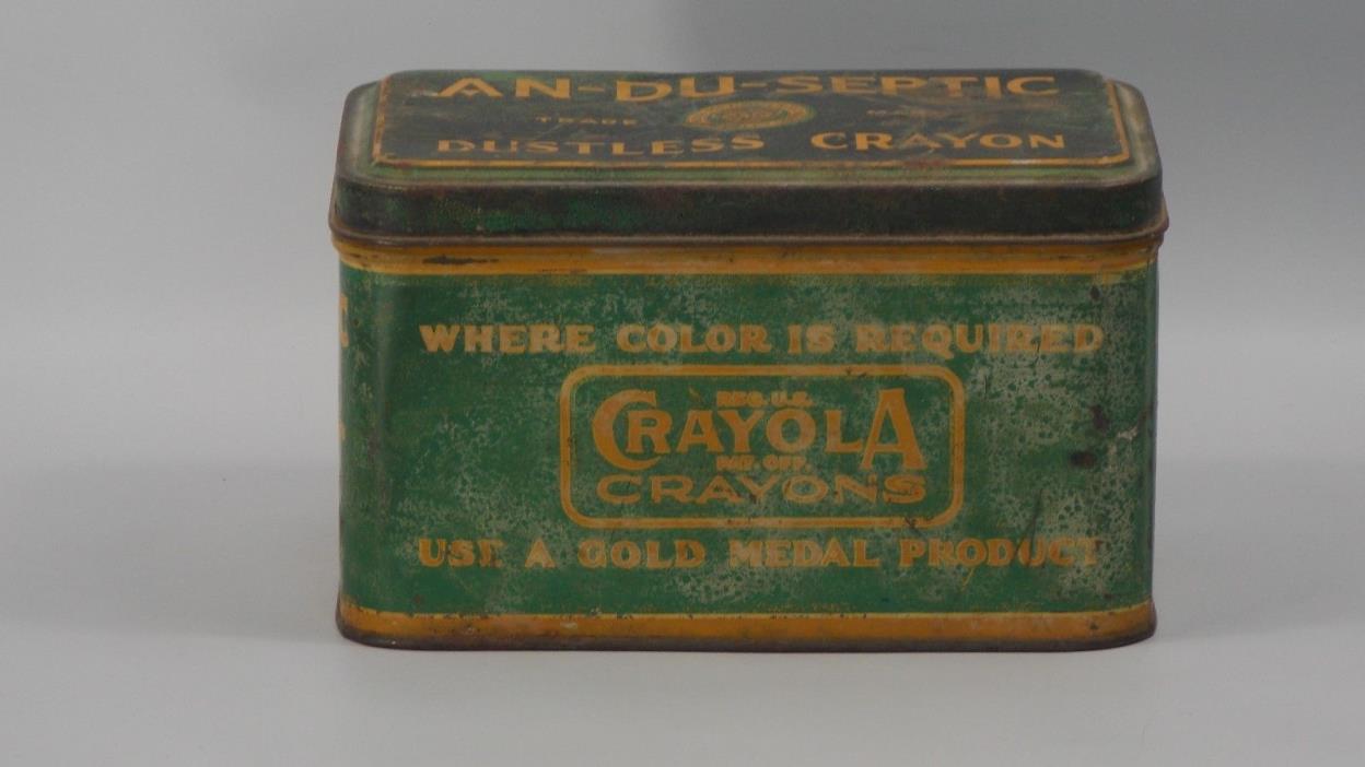 Vintage An Du Septic Craylola Crayon Tim Box Binny& Smith NY