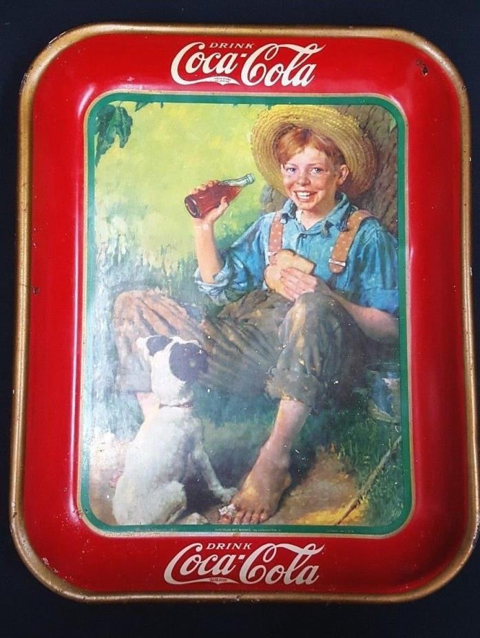 Rare 1931 American Art Works Drink Coca Cola Serving Advertising Tray