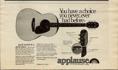 1978 YOU HAVE A CHOICE APPLAUSE GUITAR AD