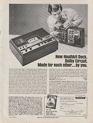 Heath - Heathkit Cassette Deck - Original Magazine Ad -1973 (NW)