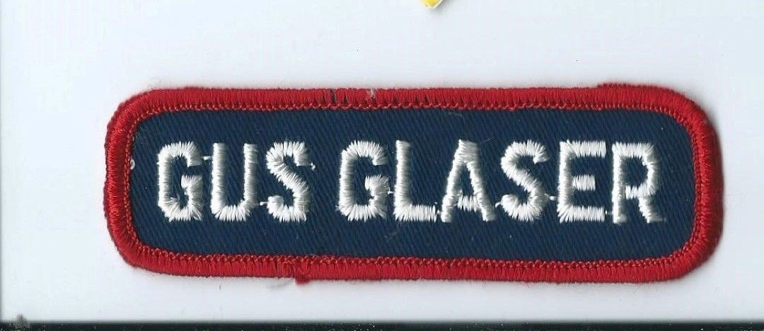 Gus Glaser patch cheesecloth back 1-1/4 X 4 #1533