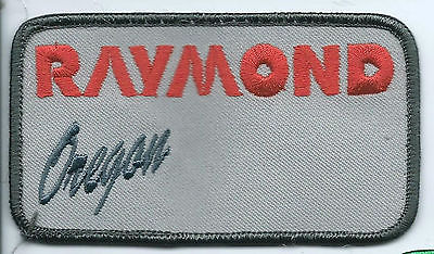 Raymond Forklift Oregon employee patch forklifts & pallet jacks 2-1/2 X 4-1/2