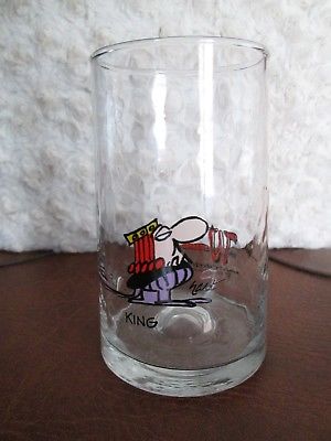WIZARD ID Arby's Collector Glass 1983 KING - Johnny Hart design