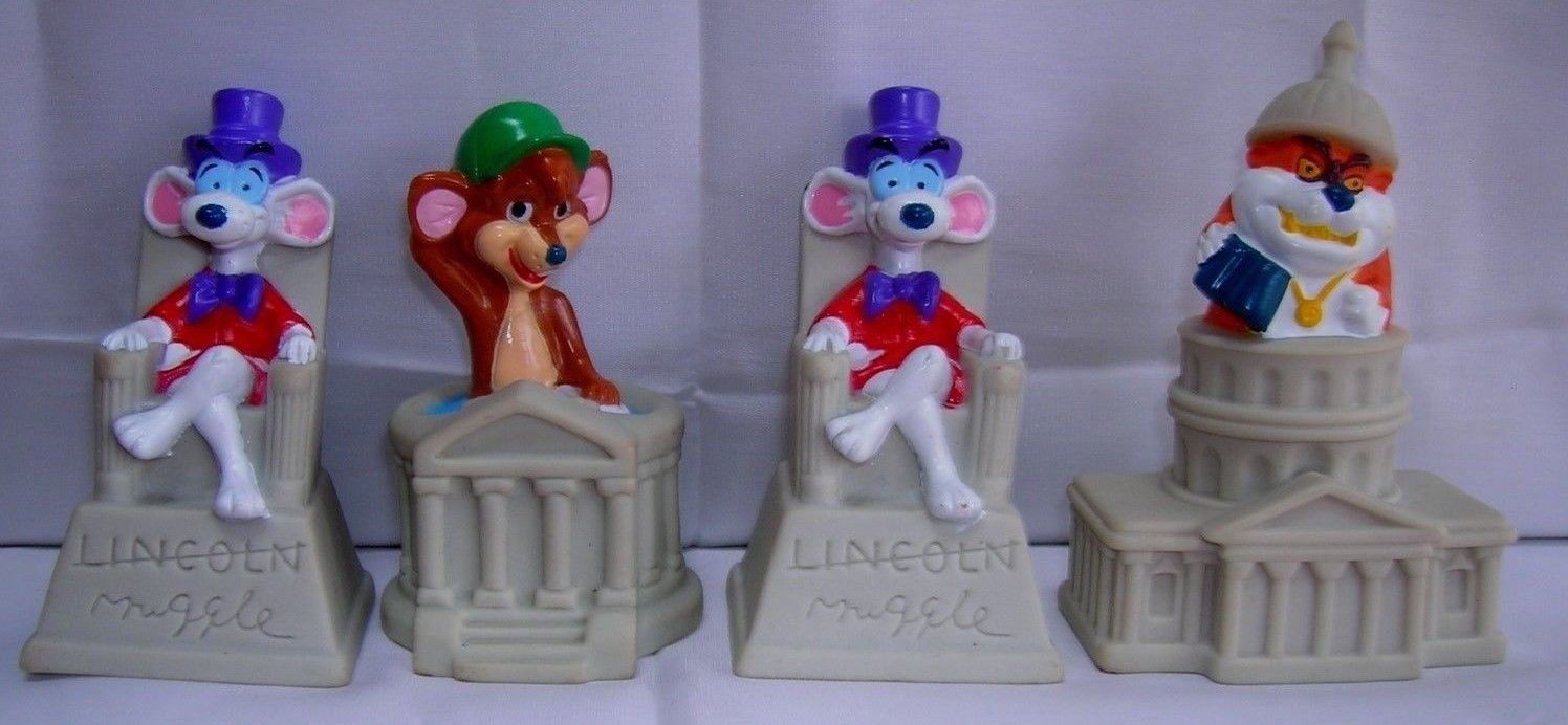 4 Vintage Burger King Collectibles-White House-Court House-2 Lincoln Memorial