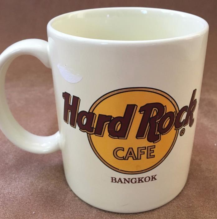 Collectible Hard Rock Cafe Bangkok Coffee Tea Mug Cup Capitol of Rock RARE