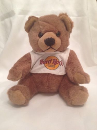Hard Rock Cafe Plush Teddy Bear With Hard Rock Logo T-shirt