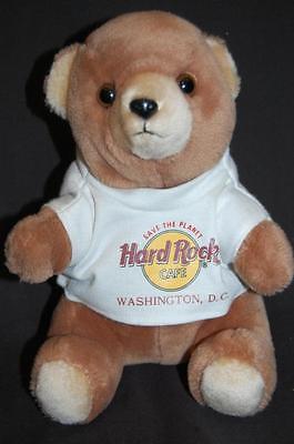 Hard Rock Cafe Teddy Bear Brown White Washington DC T Shirt Plush 8