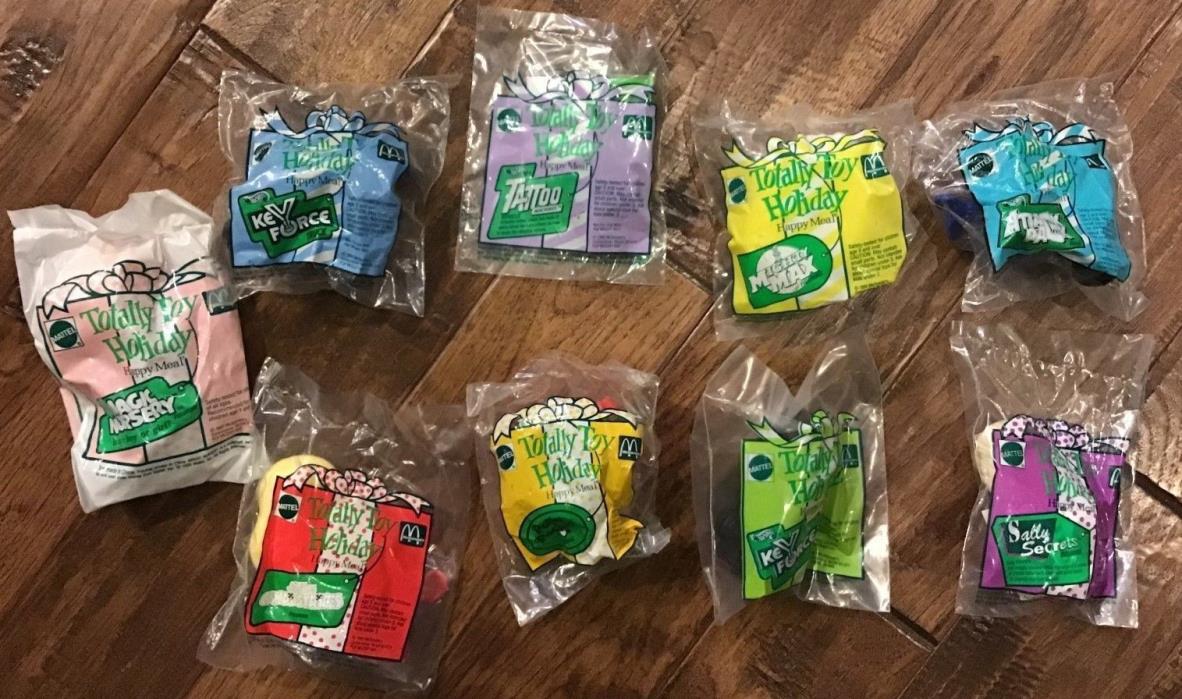 1993 MCDONALDS TOTALLY TOY HOLIDAY HAPPY MEAL TOYS Complete set of 8 + U3 NIP
