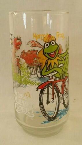 Vintage The Great Muppet Caper Muppets McDonalds Glass 1981 Henson Kermit Frog