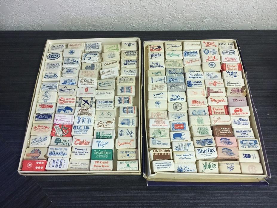 Vintage Restaurant Advertising Sugar Cubes Lot of 134