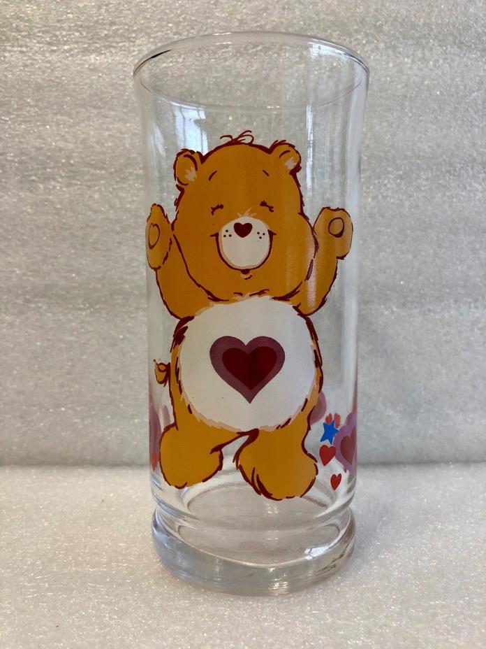 Vintage 1983 Pizza Hut Glass Tenderheart bear Care Bears 