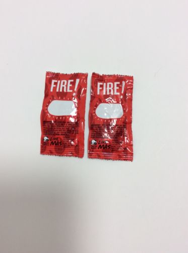 TACO BELL FIRE Sauce Rare Blank Labels 2 Packs New