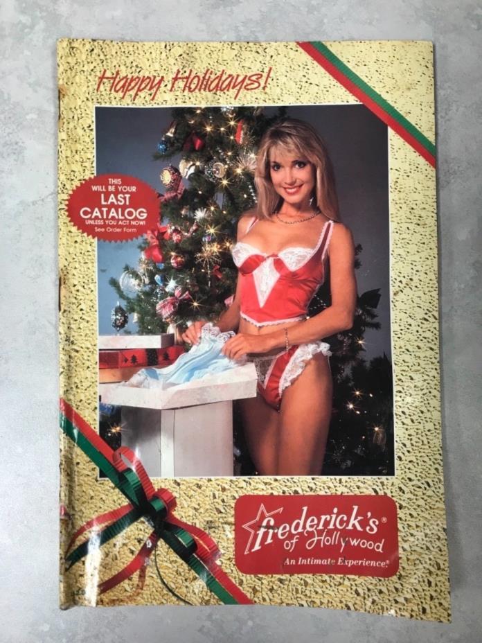 Frederick's of Hollywood Happy Holiday Mail Order Catalog 1989