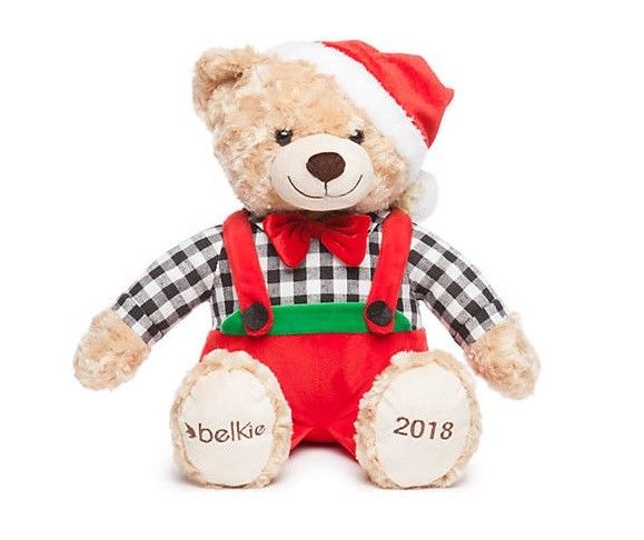 Belkie Bear 2018 Christmas Teddy Bear Plush Doll Belk Department Store