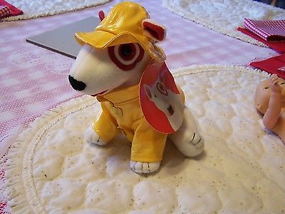 Target Dog in Raincoat Plush Retired 2005 With tag