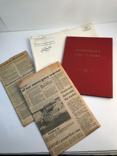 FW WOOLWORTH 75TH Anniv 1879-1954 Book 1ST VARIETY 5 & 10 STORE Plus 1979 News