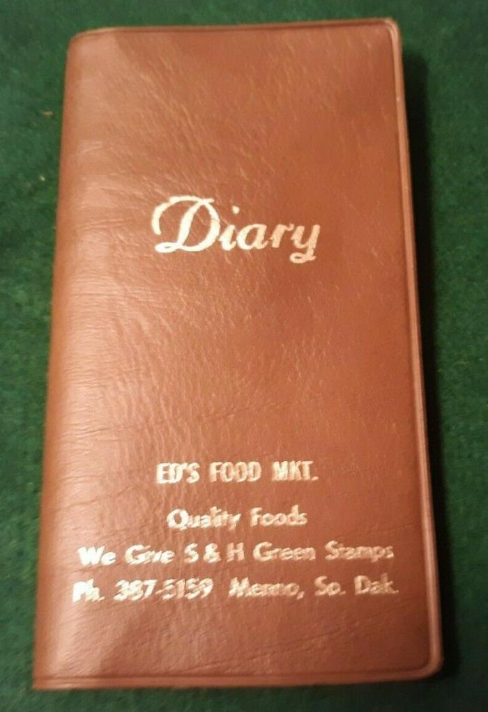 Vintage ED'S FOOD MART Advertising Pocket Diary NEAT