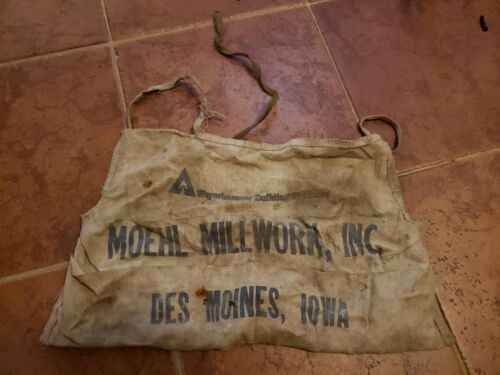 Canvas Moehl Millwork Inc Advertising Nail Pouch Vintage Apron Des Moines Iowa