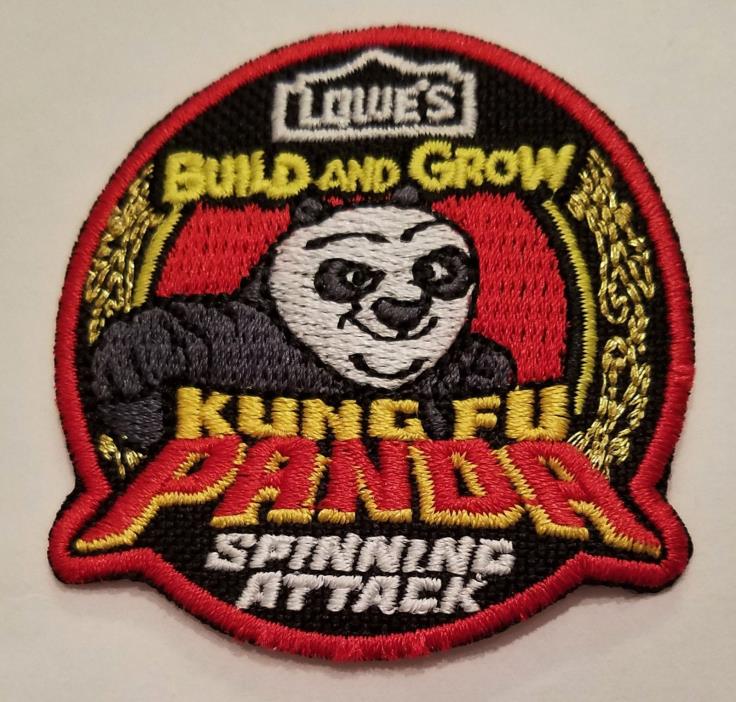 20 KUNG FU PANDA Patches Badge 2012 Build and Grow LOWES Project SPINNING ATTACK