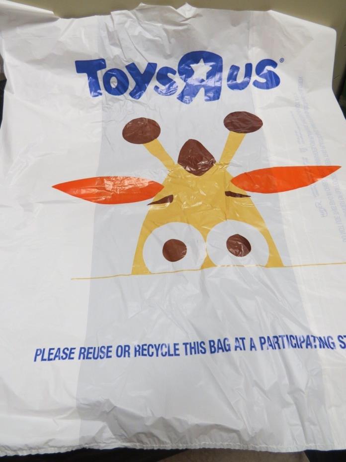 TOYS R US LARGE SHOPPING BAG GEOFFREY PICTURE 10 BAGS 20x10x30