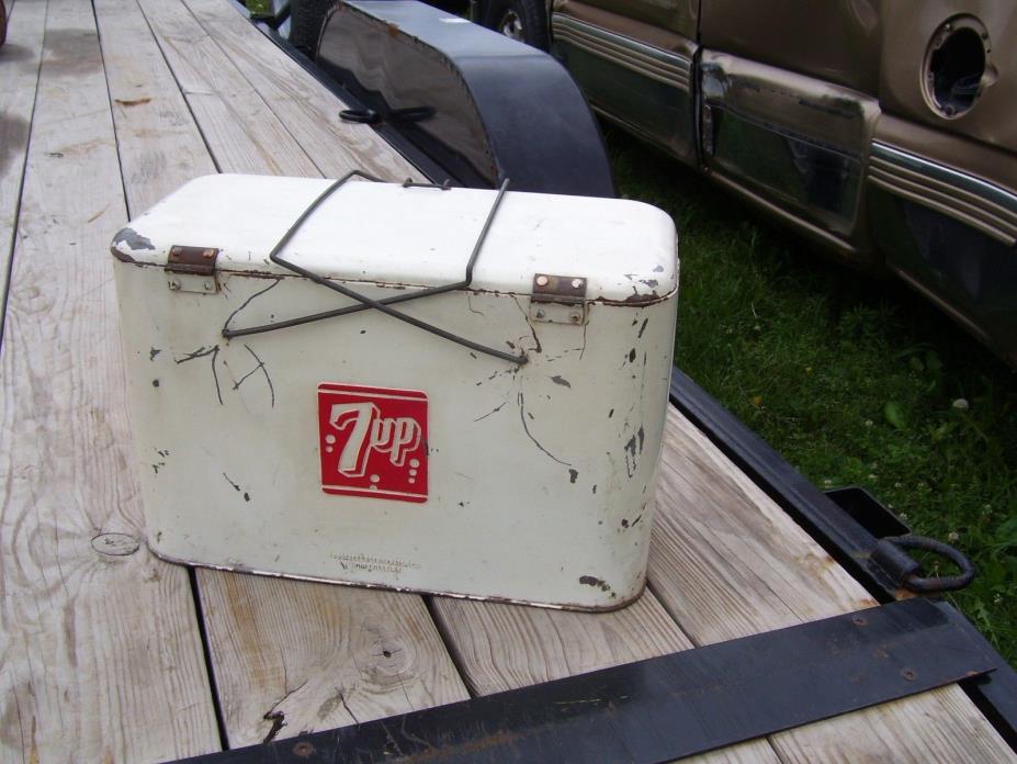 Vintage 7UP  Cooler Soda Beverage 7 UP Advertising  Ice Chest