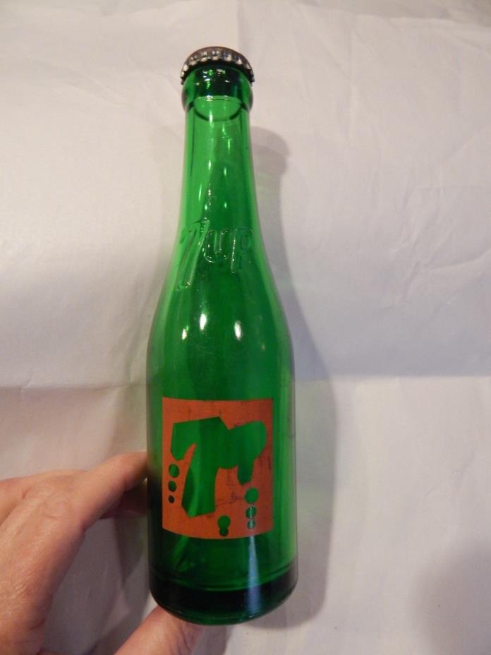 Early 7 UP Bottle With 7 UP Embossed on Neck - Racine, WIS WI Wisconsin c. 1935