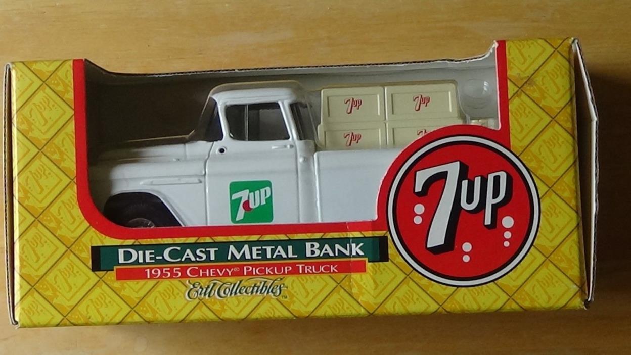 ERTL 7Up 1955 Chevrolet Pick Up Truck Bank NEW in Box