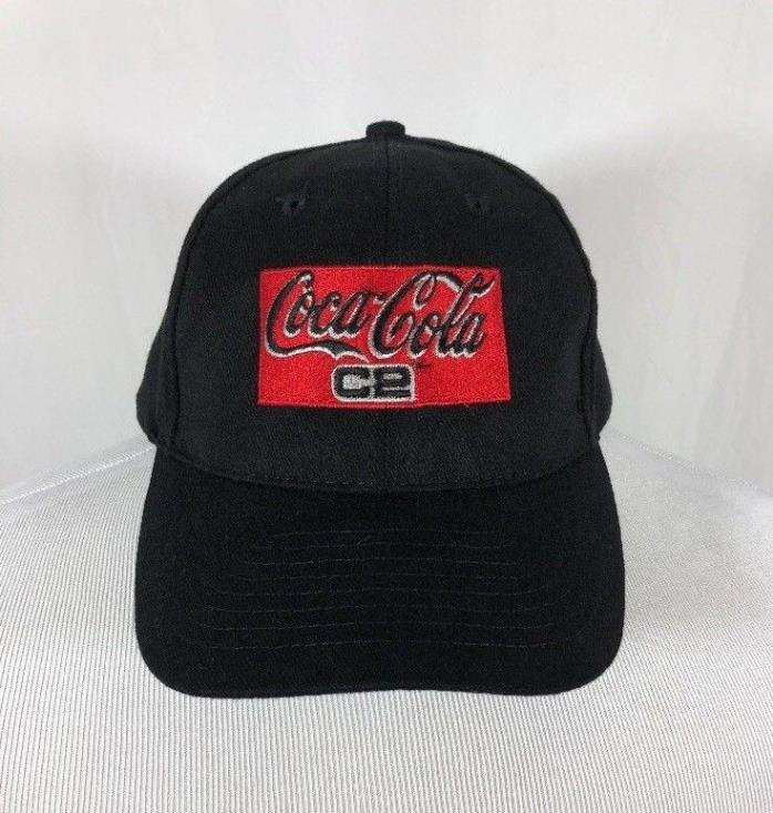 Coca-Cola C2 Men's Red/Black Adjustable Baseball Hat Cap by Headmost