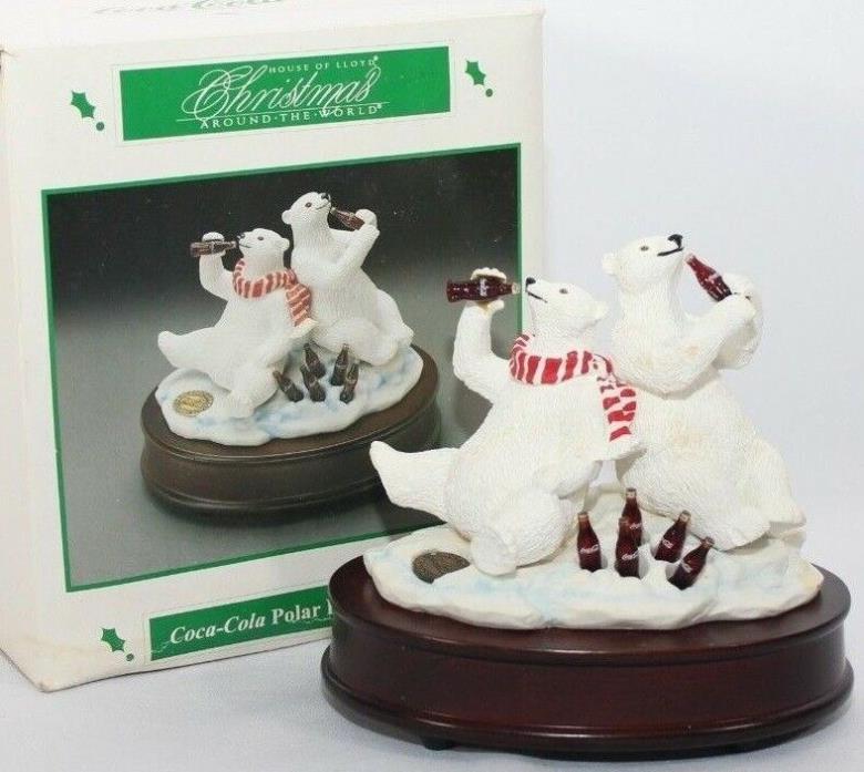 Coca Cola Collectibles Music Box Polar Bears 1994 Heritage Collection