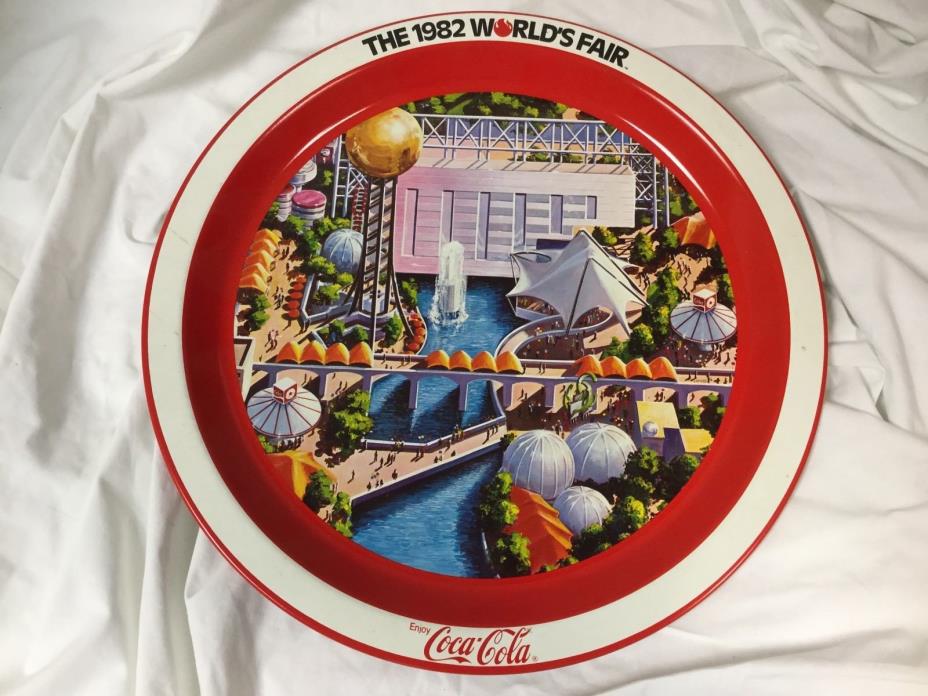 1982 Worlds Fair Coca-Cola Tray Coke 12