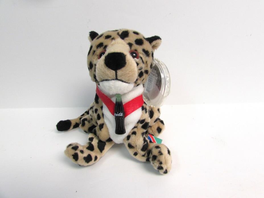 1999 COCA COLA LEOPARD INTERNATIONAL COLLECTION BEANY BABY POD