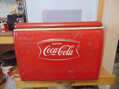 vintage  /antique   coca cola  cooler  nice  6729