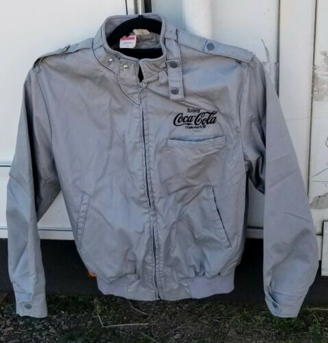 Members Only COKE Jacket Coca Cola Unitog USA Mens Med Regular Embroidered NOS