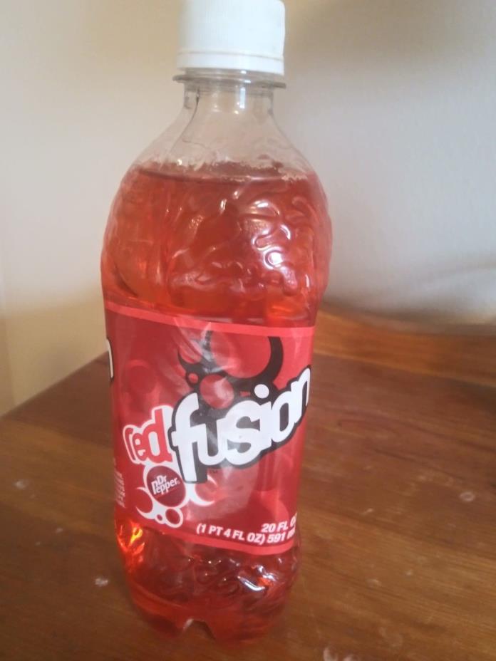 Dr Pepper red fusion soda 20 fl oz never opened