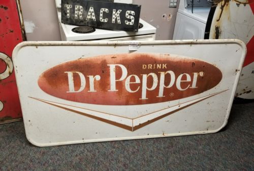 Dr.Pepper tin sign.