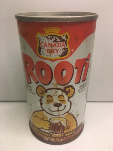 Canada Dry Rooti Root Beer Soda Can Denver Englewood Colorado Panda Bear