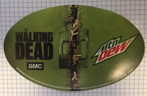 The Walking Dead Mountain Dew Promotional Bumper Sticker AMC