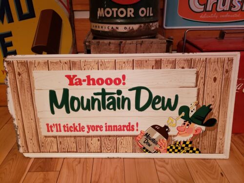 Original 1965 Mountain Dew Advertising Sign