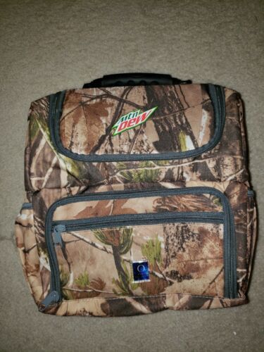 Mountain Dew Camo Camouflage Brown Cooler Bag EUC Zero Degrees