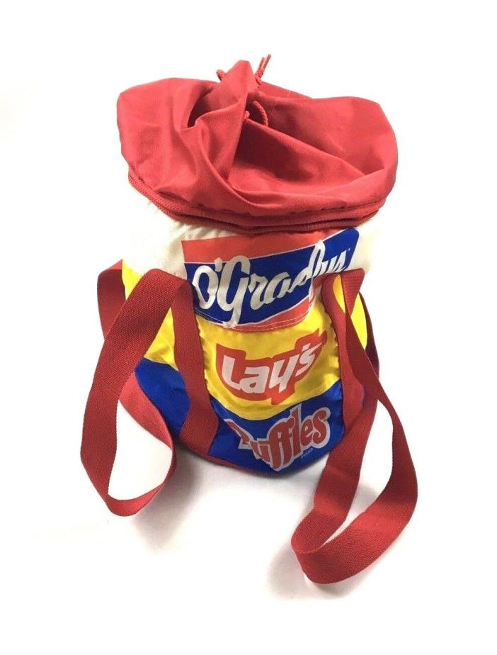 Vintage Lays Ruffles Gradys Cooler Bag Stand Up 1 foot