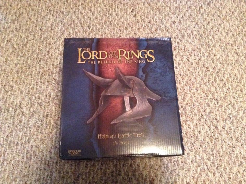 Lord of the Rings Sideshow Weta Battle Troll Helm Hobbit In Box helmet