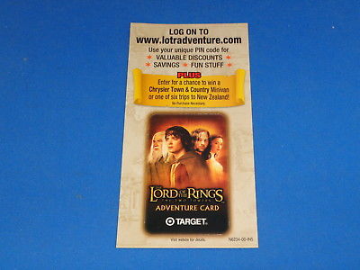 Target The Lord of the Rings The Two Towers Adventure Card