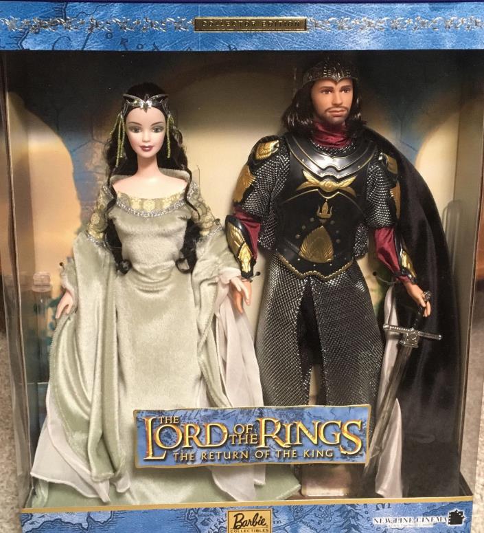 2003 Barbie & Ken: Lord Of The Rings Queen Arwen And King Aragorn Gift Set