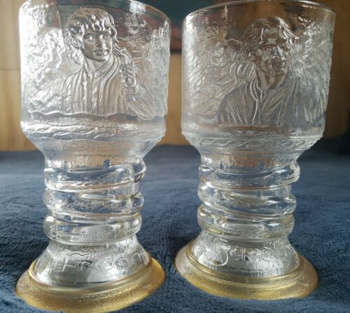 2 Lord Of The Rings Light Up Goblets 2001 Frodo And Strider