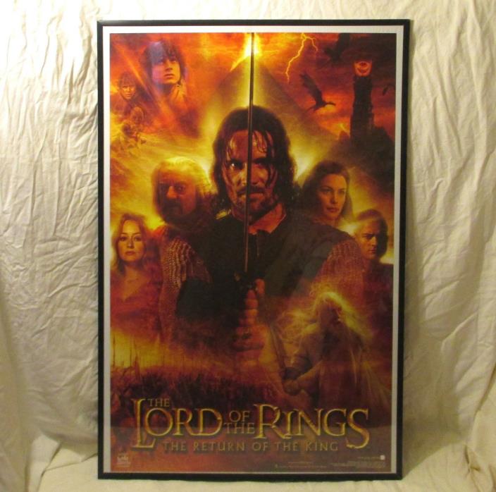 Lord of The Rings Return of The King Movie Poster Aragorn Framed 36x24